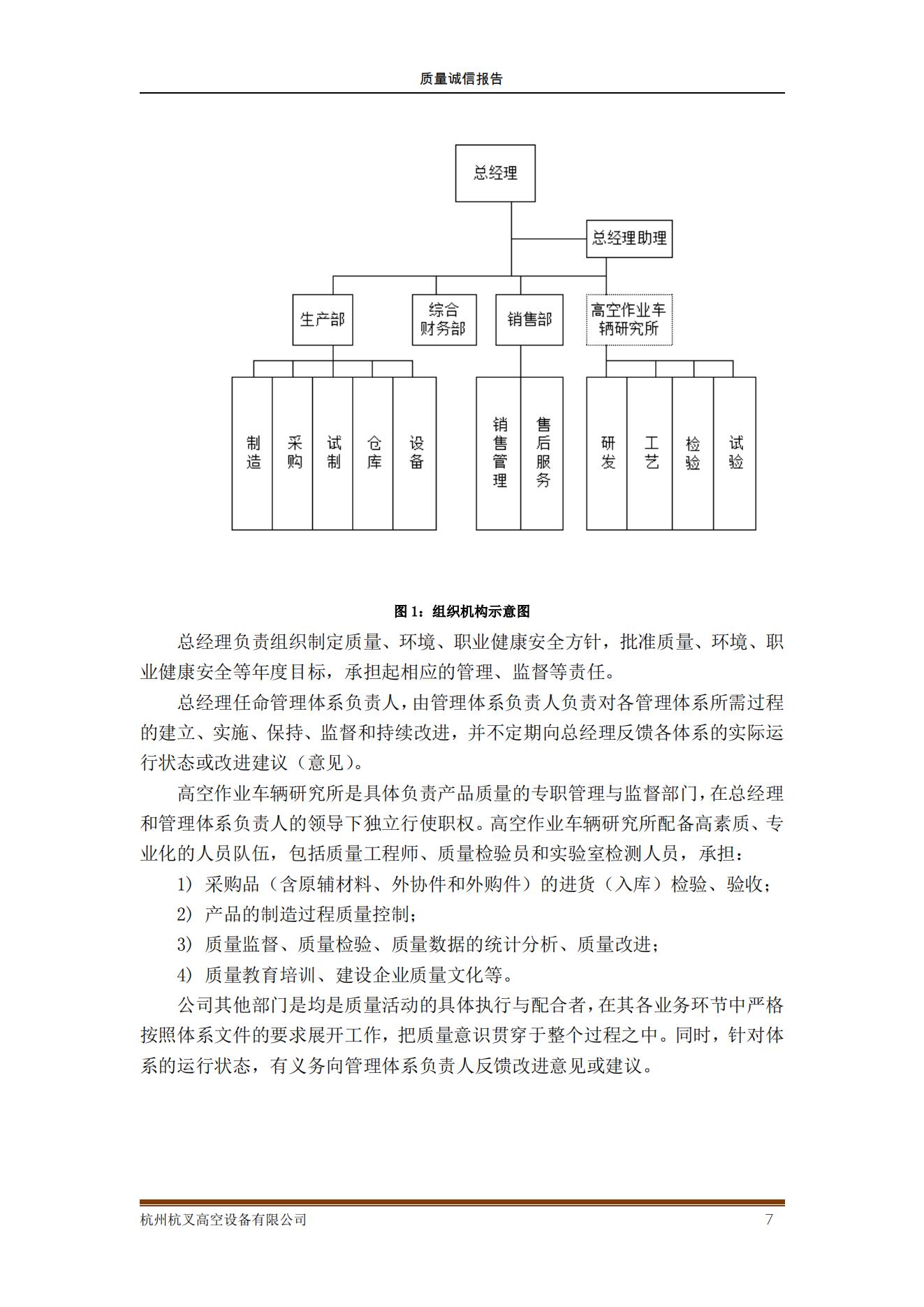 杭州杭叉高空設(shè)備公司2021年質(zhì)量誠信報告(圖7)